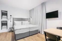 Pokoje, Pytloun Flat Hotel, Liberec, Czechy Północne