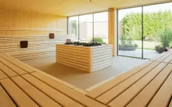 Wnętrze sauny, MJUS Resort & Thermal Park ****, Körmend , Maďarsko