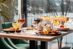 Restauracja hotelowa, Club Hotel am Kreischberg ***, Sankt Georgen am Kreischberg, Rakousko, Polska