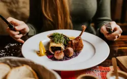 Restauracja, Hotel Strachanovka, Liptovský Ján, Słowacja