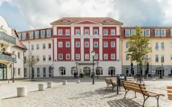 Łaźnie Muskau w pobliżu parku UNESCO w 4* Kulturhotel Fürst Pückler Park ze śniadaniem i sauną 