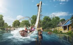 Wodny rollercoaster, Familypark, St. Margarethen, Austria