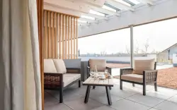 Taras zewnętrzny, BIO Thermalhotel Falkenhof ****, Bad Füssing, Niemcy