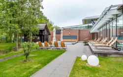 Taras zewnętrzny, Spreewald Therme, Burg, Niemcy