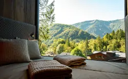 Widok, Hotel Fischerwirt Natur.WaldSPA ****, Faistenau, Austria
