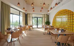 Restauracja, Neuer Strand Guesthouses nad Jeziorem Nezyderskim, Breitenbrunn am Neusiedler See, Austria