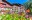 Budynek hotelowy z kwiatami, Ferienhotel Alber ***, Mallnitz, Alpy, Austria