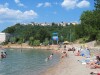 Plaża, Hotel Omisalj, Omisalj, wyspa Krk, Chorwacja