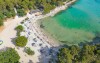 Piaszczysta plaża, Pine Beach Resort Pakoštane ***, Pakoštane, Dalmacja, Chorwacja