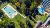 Widok z lotu ptaka na basen, Hunguest Hotel Helios Hévíz ****, Hévíz, Balaton, Węgry