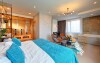 Apartament wellness HARMONY z ogromną wanną z hydromasażem i sauną