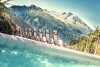 Basen z leżakami, Landhotel Steindlwirt ***, Dorfgastein, Alpy, Austria