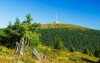 Widok na Pradziad, najwyższą górę w Jesionikach