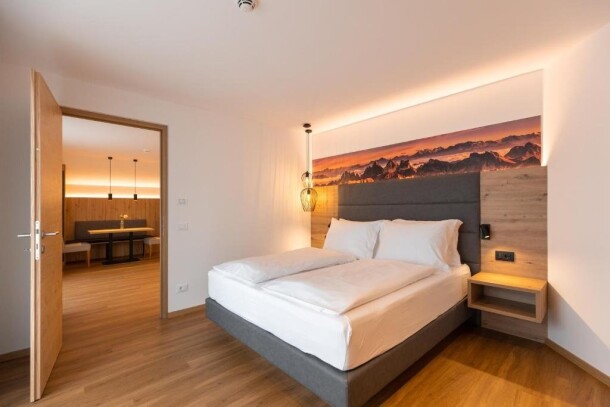 Pokój z łóżkiem, Am Brunnen Apartments, Natz Schabs