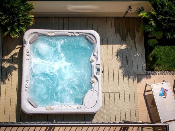 Jacuzzi na tarasie, City Hotel Merano ****, Merano, Włochy