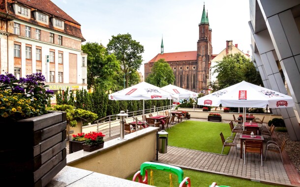 Hotel ma świetną lokalizację w pobliżu wszystkich zabytków