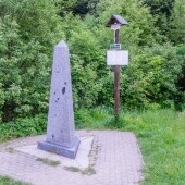 Potrójna granica w pobliżu Hrčavy